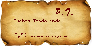 Puches Teodolinda névjegykártya